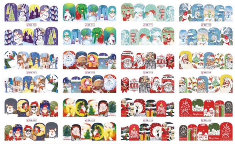 Sticker para U&ntilde;as  Decal de Agua 120 unidades