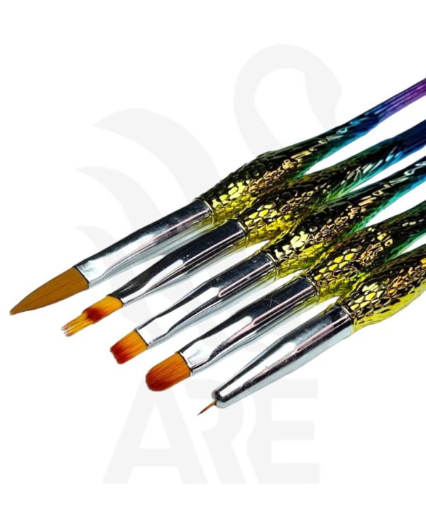 Pincel Cola de Sirena 5 Unidades