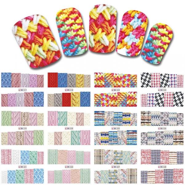 Sticker para U&ntilde;as  Decal de Agua 120 unidades