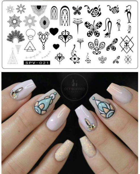 Placa de Stamping Rectangular SPV-021 Mediana