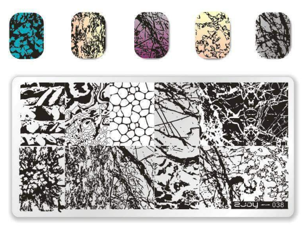 Placa de Stamping Rectangular 2Joy-038 Mediana