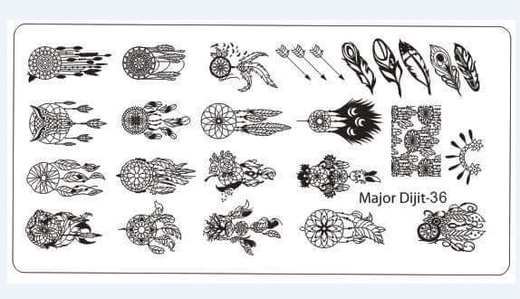 Placa de Stamping Rectangular MAJOR DIJIT-36 Mediana