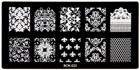 Placa para  Stamping Rectangular bcn-023 Mediana