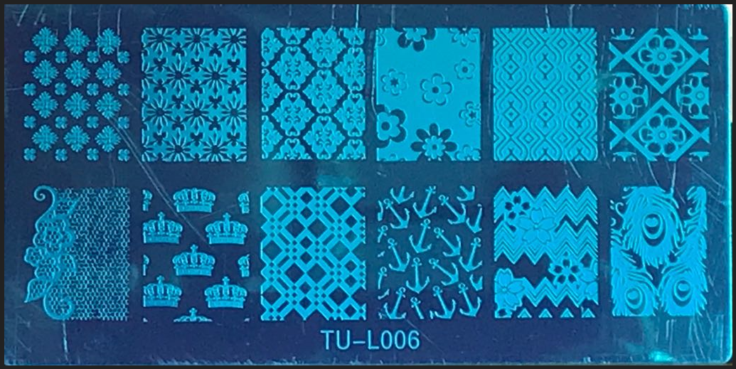 Placa o Sello de Stamping Rectangular Mediana Mediana