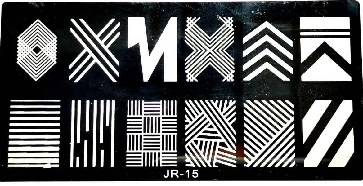 Placa o Sello de Stamping Rectangular Mediana Mediana