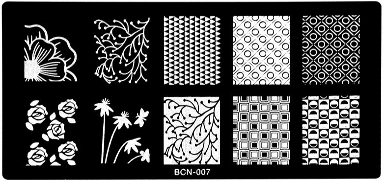 Placa de Stamping Rectangular BCN-007 Mediana