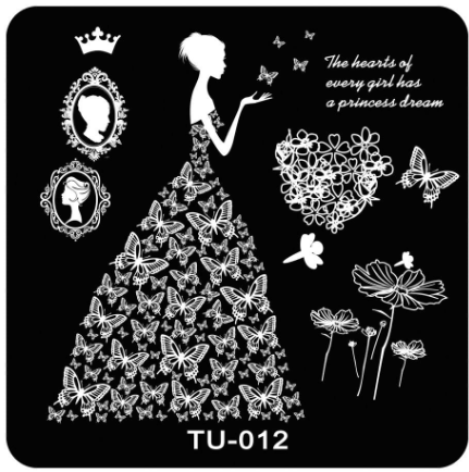 Placa de Stamping Cuadrada TU-012 peque&ntilde;a