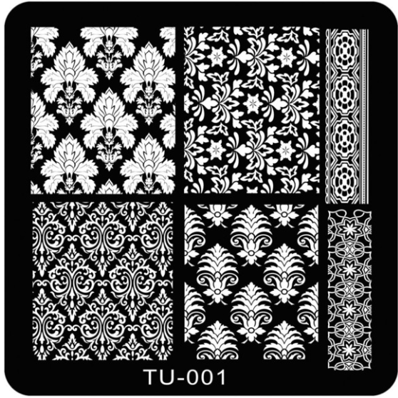 Placa de Stamping Cuadrada TU-001 peque&ntilde;a