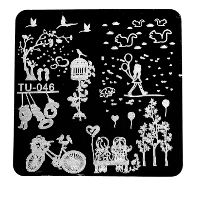 Placa de Stamping cuadrada TU-046 peque&ntilde;a