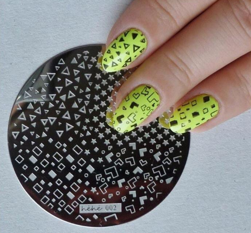 Placa de Stamping Redonda hehe-002 peque&ntilde;a