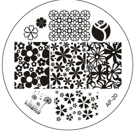 Placa de Stamping Redonda AP-20 peque&ntilde;a