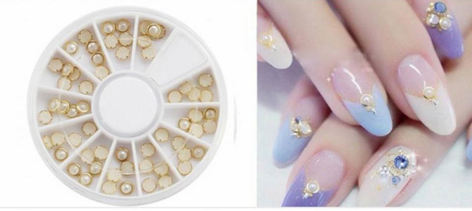 Carrusel, PERLA BLANCA BORDE DORADO