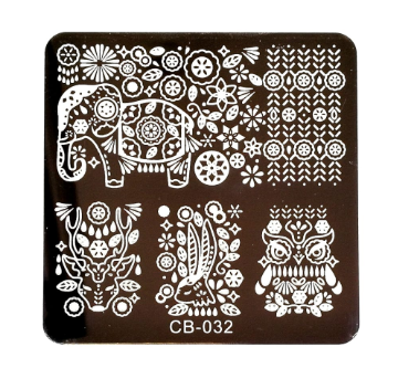 Placa de Stamping Cuadrada CB-032 peque&ntilde;a