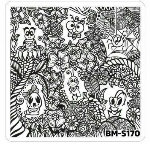 Placa de Stamping Cuadrada CB-029 peque&ntilde;a