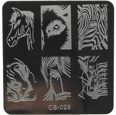 Placa de Stamping Cuadrada CB-028 peque&ntilde;a