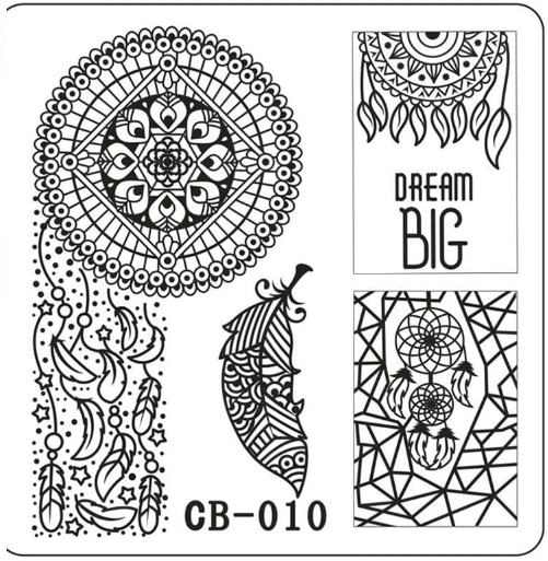 Placa o Sello de Stamping  Cuadrada peque&ntilde;a