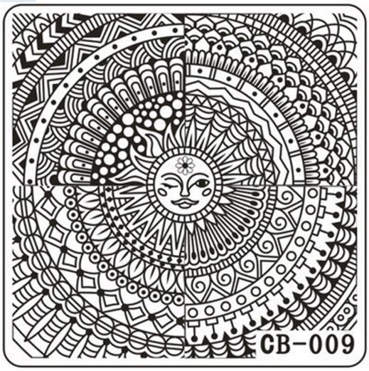 Placa de Stamping Cuadrada CB-009 peque&ntilde;a