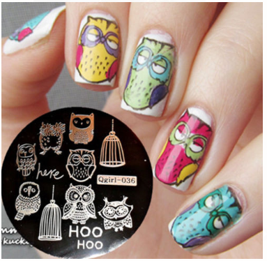 Placa de Stamping Redonda Qgirl-036 peque&ntilde;a