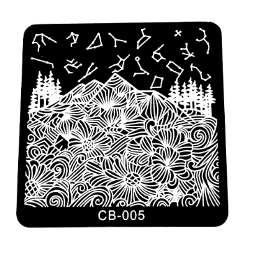 Placa de Stamping Cuadrada CB-005 peque&ntilde;a