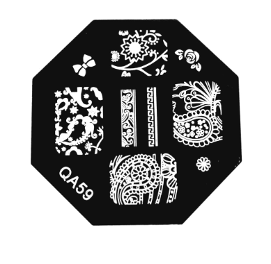 Placa o Sello de Stamping  Octagonal peque&ntilde;a peque&ntilde;a