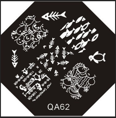 Placa de Stamping Octagonal QA-62 peque&ntilde;a