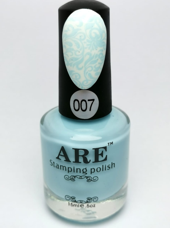 007 Stamping Polish Celeste
