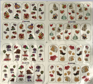 Sticker para U&ntilde;as  Decal de Agua