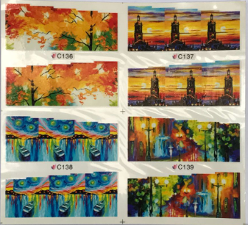 Sticker para U&ntilde;as  Decal de Agua