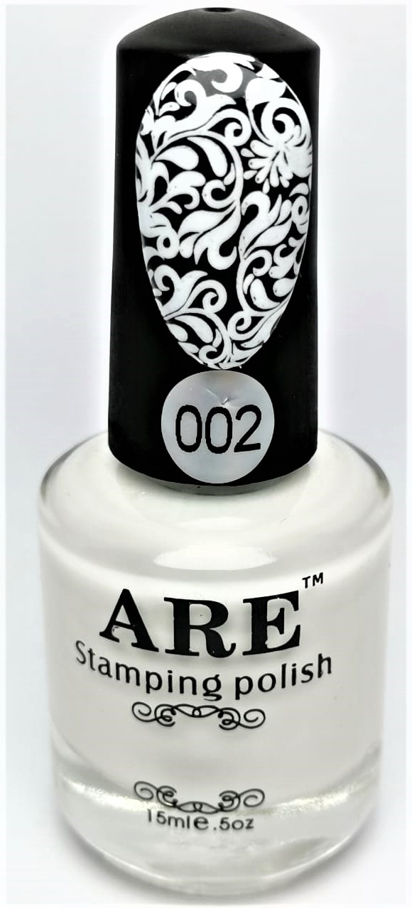 002 estamping polish blanco
