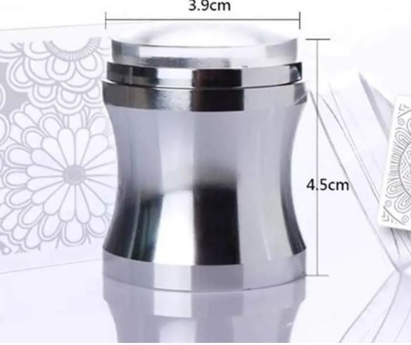 Sello 3.8 cm PLATEADO GRANDE