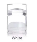 Sello doble  de Lujo con Cristales Blanco Blanco