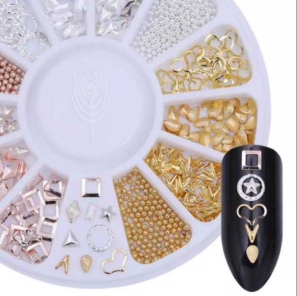 Carrusel Plateado, oro rosa, dorado y metalico