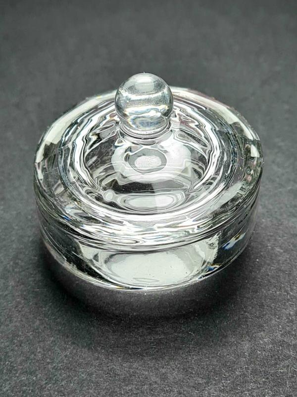 Godette  redondo de vidrio Transparente