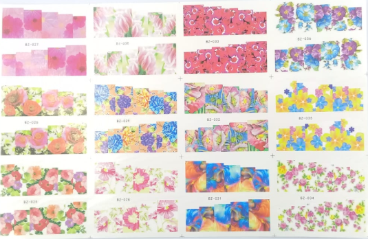 Sticker para U&ntilde;as  Decal de Agua 120 unidades