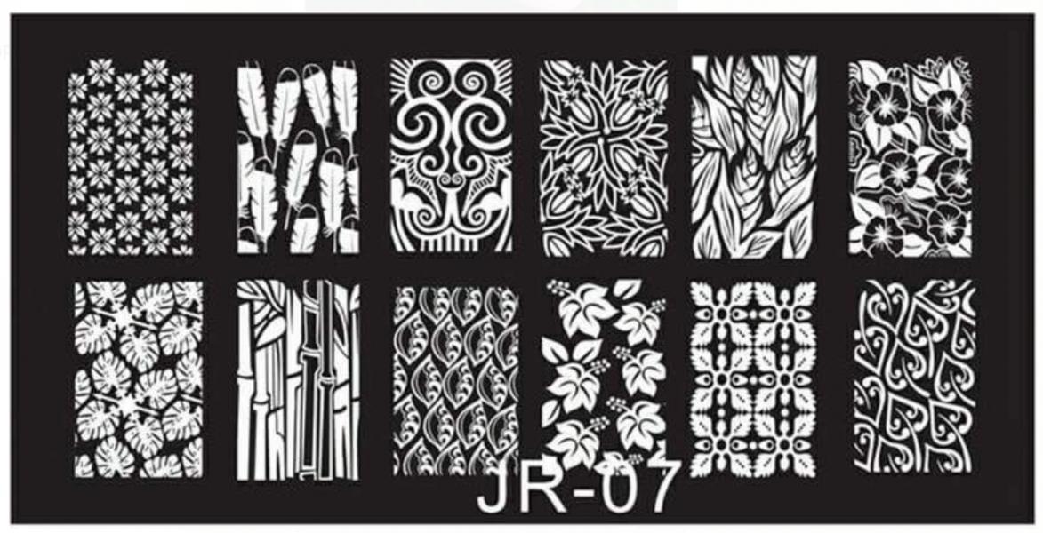 Placa de Stamping Rectangular JR-07 Mediana