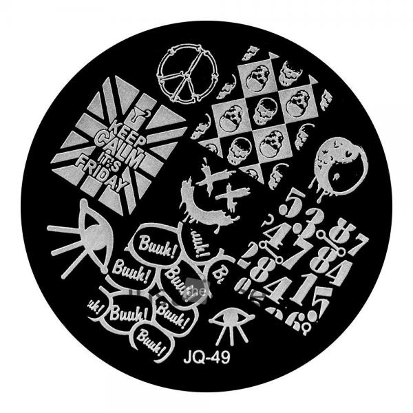 Placa o Sello de Stamping  Redonda peque&ntilde;a peque&ntilde;a