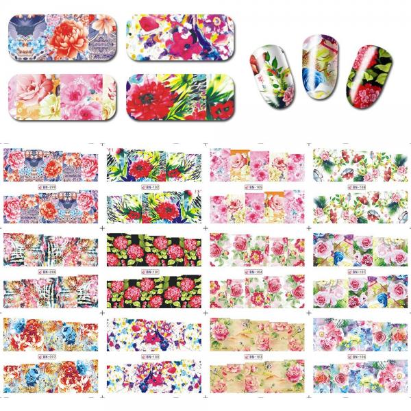 Sticker para U&ntilde;as  Decal de Agua 120 unidades