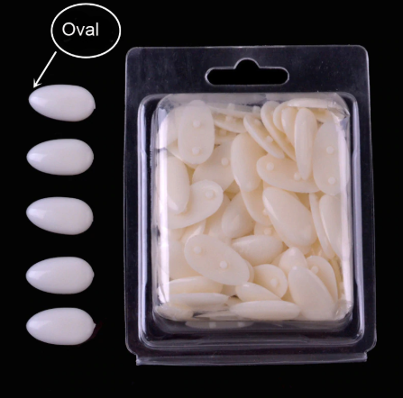 U&ntilde;as para Repuesto de Mostrario Ovaladas