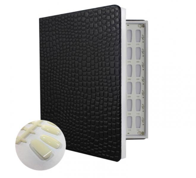 Mostrarios Plasticos Tipo Libro para Exhibir u&ntilde;as Dise&ntilde;adas Negro