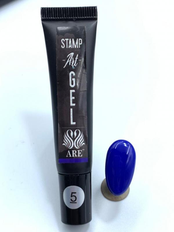 Stamping Painting Gel Azul Rey # 05