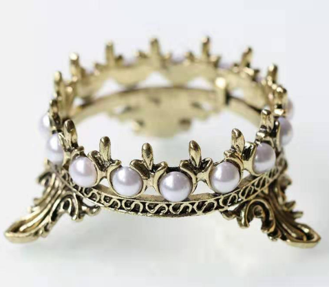 Corona de Metal Para Pinceles Bronce