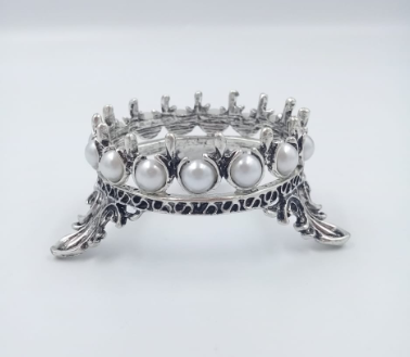 Corona de Metal Para Pinceles Negra