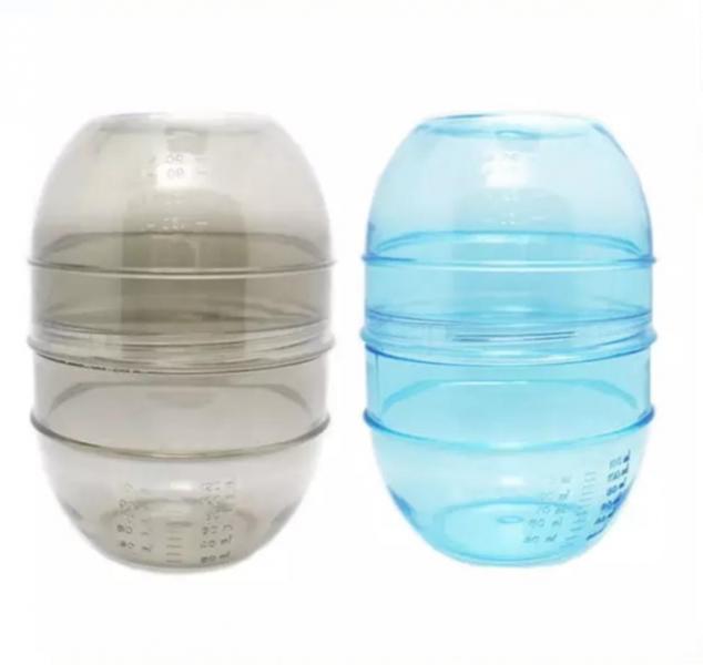 Taza  forma de huevo para mezclar quimicos turqueza