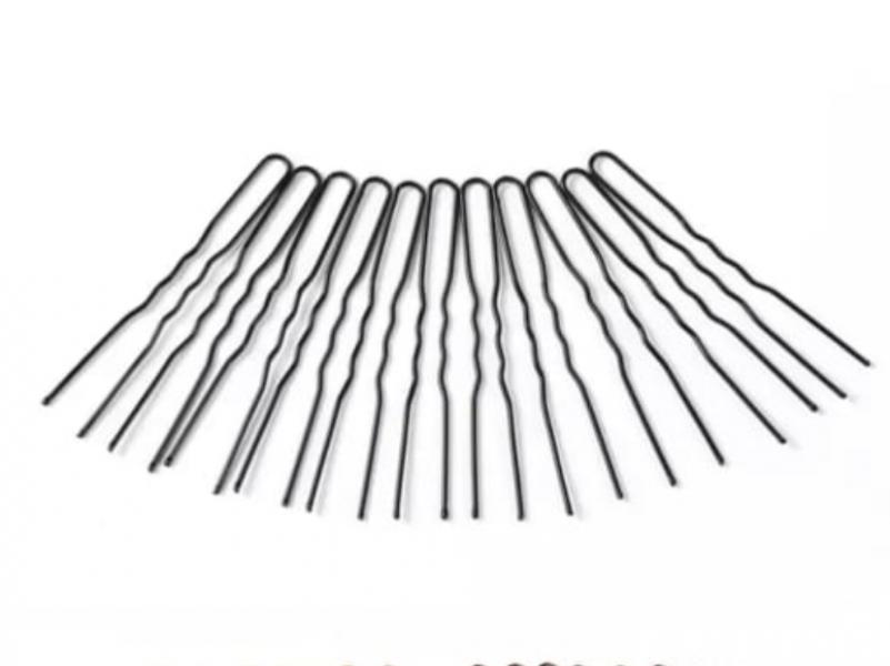 Prensa para cabello L negra