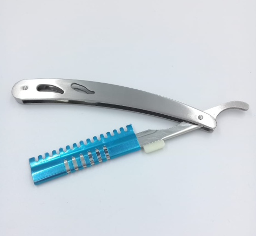 Navaja para cortar pelo de barva metal metal