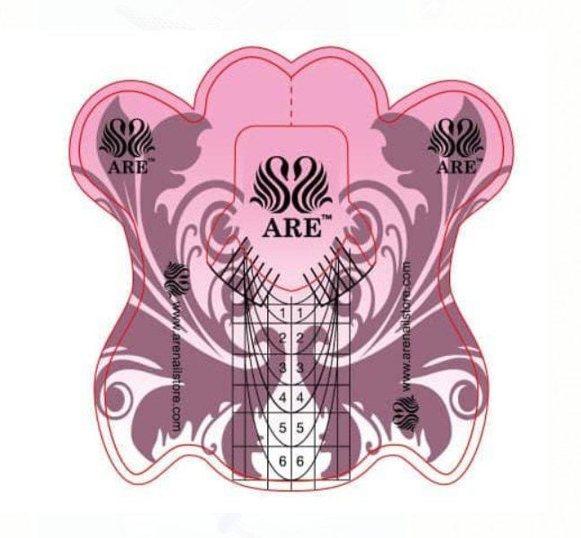 Molde de estructura Are ,100 moldes rosado intenso