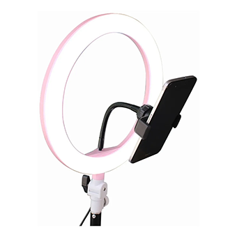 Lampara de iluminaci&oacute;n aro de luz para Mesa rosado