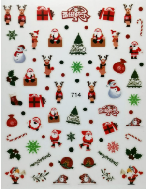 Sticker de Gel navidad 714