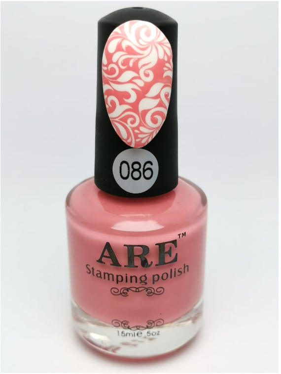 086 Stamping Polish Coral Claro