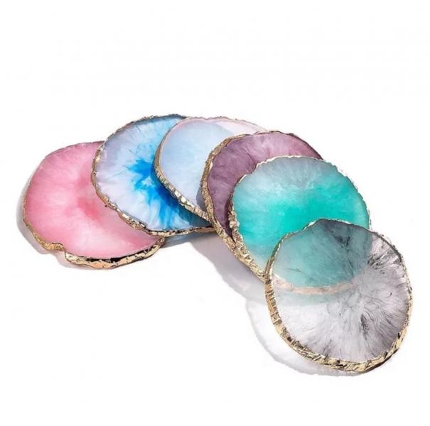 Base de acrilico  Redonda para mezcla morado